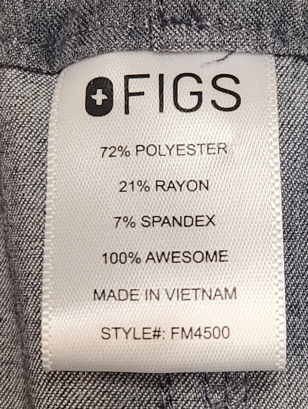 FIGS Pisco Scrub Pants L Gray Technical Collection FM4500 Stretch Men's